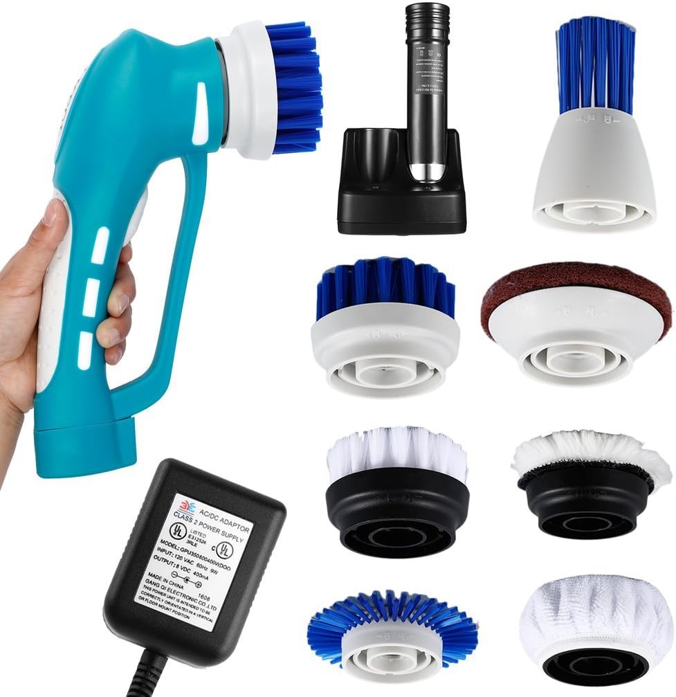 Electric Power Cleaning Brush Scrubber, PREUP, Handhold Cordless Multi