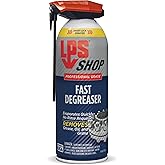 LPS Shop Fast Degreaser, Removes Grease, Oil & Grime, Fast-Acting Solvent for Degreasing Parts and Equipments, Evaporates Quickly, No Rinse Necessary