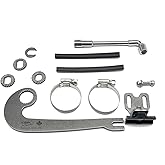 Grin Technologies NEW V6 Universal Ebike Torque Arm - Front and Rear, 12mm, 14mm and 16mm Axles, Hardened Insert, Frame Mounted with Hose Clamps