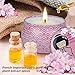 New Year Gift Scented Candle Aromatherapy Japanese Geisha Gifts for Women Fragrance Candle Set Travel Tin Natural Soy Wax Essential Oils Stress Relief Relaxation Birthday Memoirs of a Geisha Y YUEGANGthumb 3