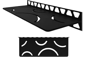 Schluter Systems Wall Shelf-W - Curve Design - Matte Black - (SWS1D6MGS) Kerdi-Line Shower Acessory