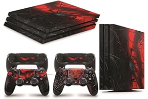 GIZMOZ N GADGETZ PS4 Pro Console Spider Skin Decal Vinal Sticker + 2 Controller Skins Set