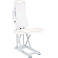 Drive Medical Bellavita Dive Bath Lift Chair, Reclining Electric Auto Bath Lifter & Tub Chair Lift, Bathtub Seat Transfer Chair with Open Seat Design, White
