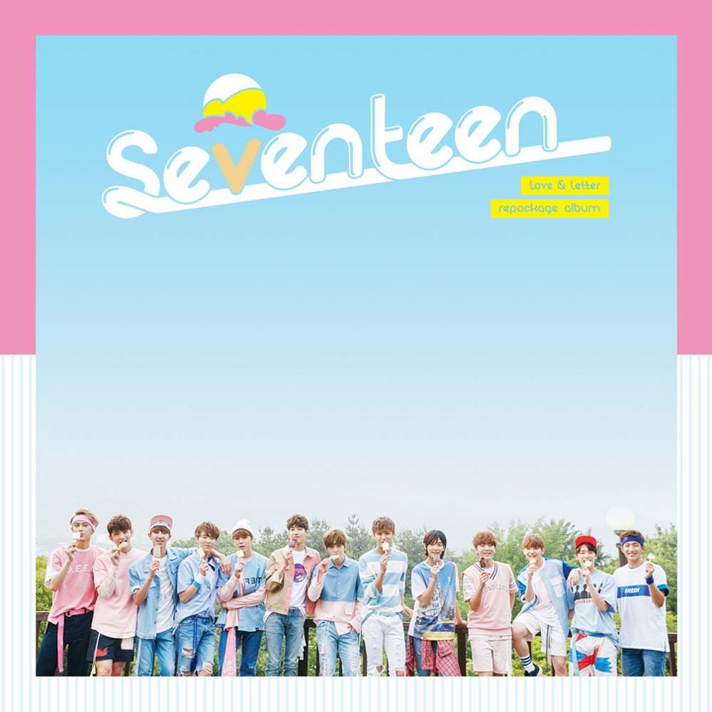 SEVENTEEN - LOVE & LETTER 1st REPACKAGE Album [VERY NICE] CD with 152page Photobook + 3 Photocards (Random) + 2 Stickers