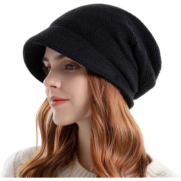 ✨ Women Black Reflective Beanie Hat Warm Cuffed Winter Knit Hat Sports High Cap 81b6FtHiXuL._AC_UY1000_.jpg main image 3