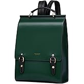 Cnoles Leather Backpack Purse For Women Fashion Ladies Vintage Bags Casual College Travel Backpacks Large bag Green