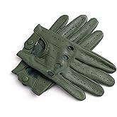 Leather Driving Gloves for Men (Large)