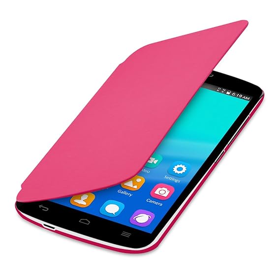 kwmobile Flip Case Hülle für Huawei Honor Holly - Aufklappbare Schutzhülle Tasche im Flip Cover Style in Pink