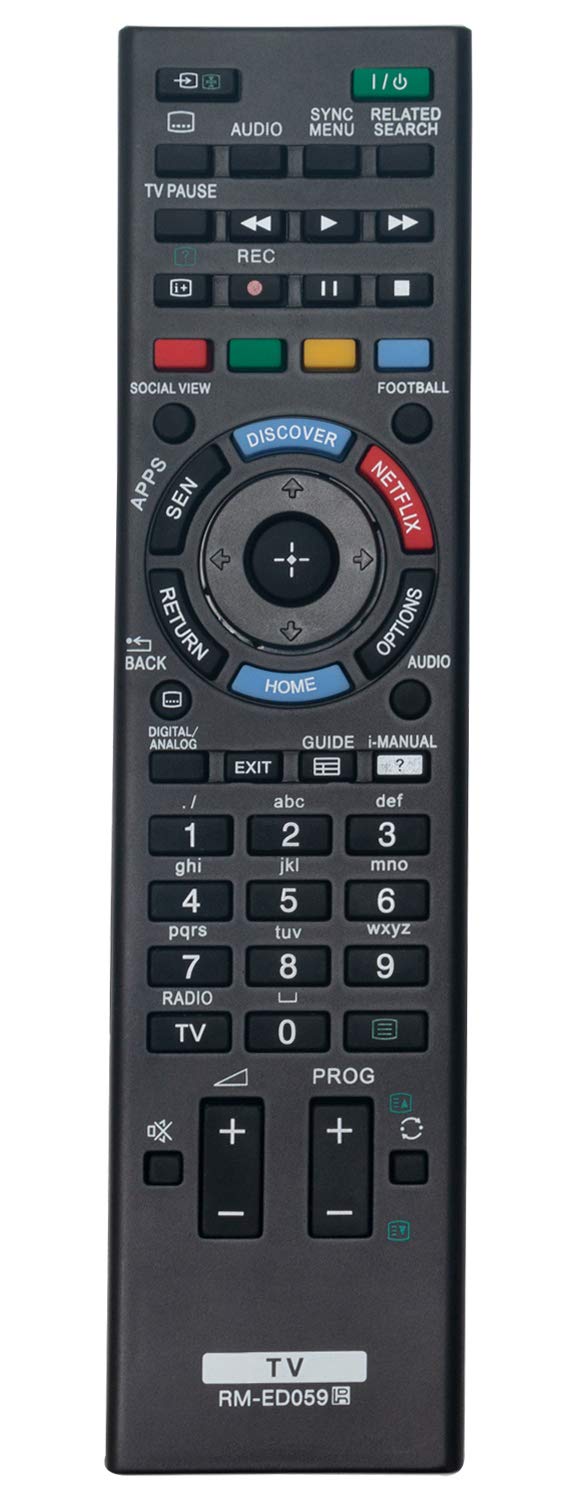 ALLIMITY RM-ED059 RMED059 Remote Control Replace for Sony Bravia TV KDL-32W706B KDL-50W829B KDL-42W706B KDL-42W828B KDL-42W805B KDL-42W829B KDL-50W805B KDL-50W815B KDL-50W829B KDL-50W817B