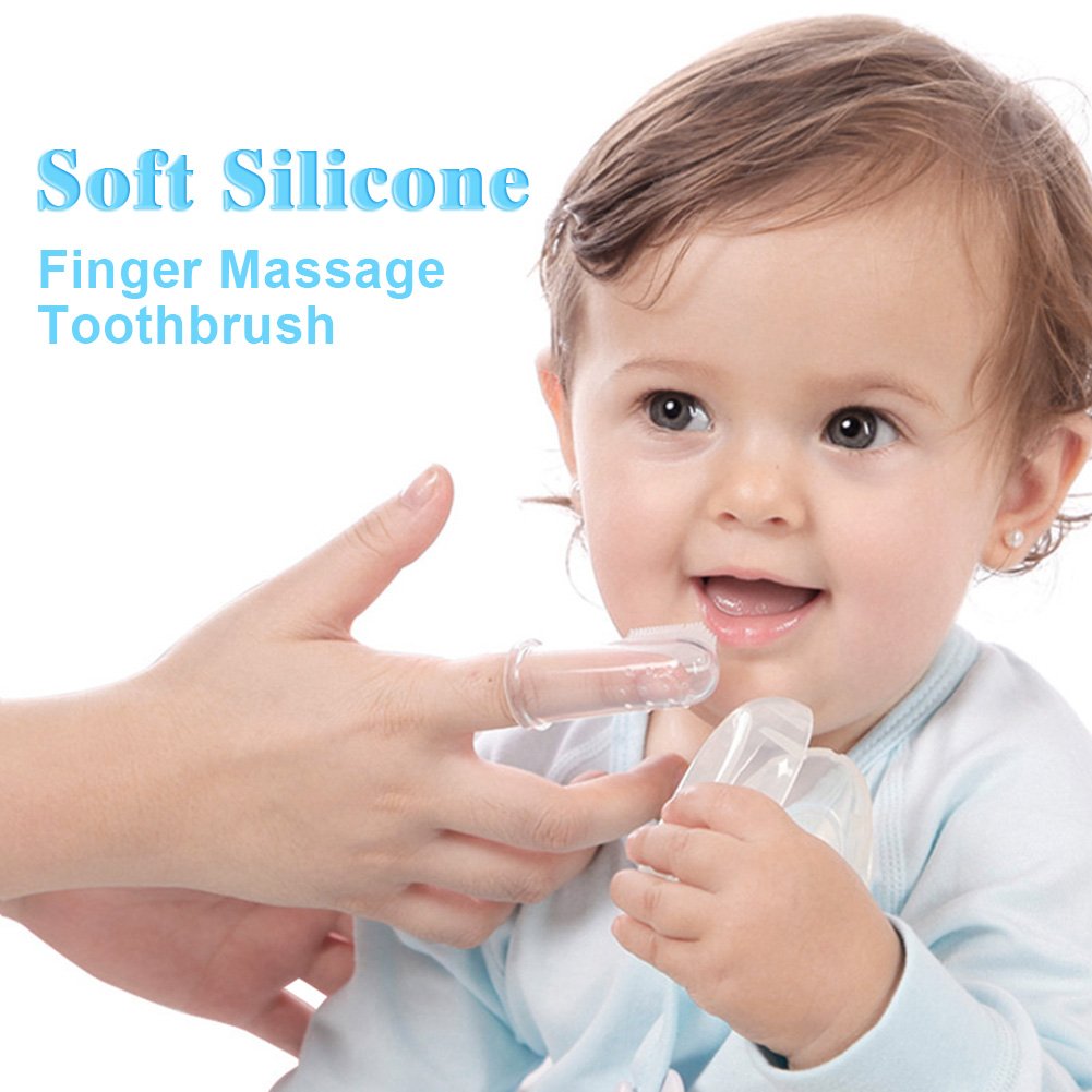 Amteker Massaggiagengive Refrigerante di Frutta, Bambini Dentizione Giocattolo, Baby Spazzolino da denti e Clip per Ciuccio da 3 a 12 Mesi Baby, Infant, Newborn