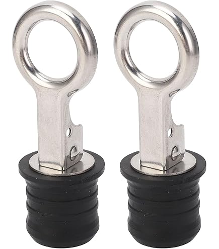 Stainless Steel Boat Drain Plug - 1 Inch Marine Snap Plug For Transom Tubes