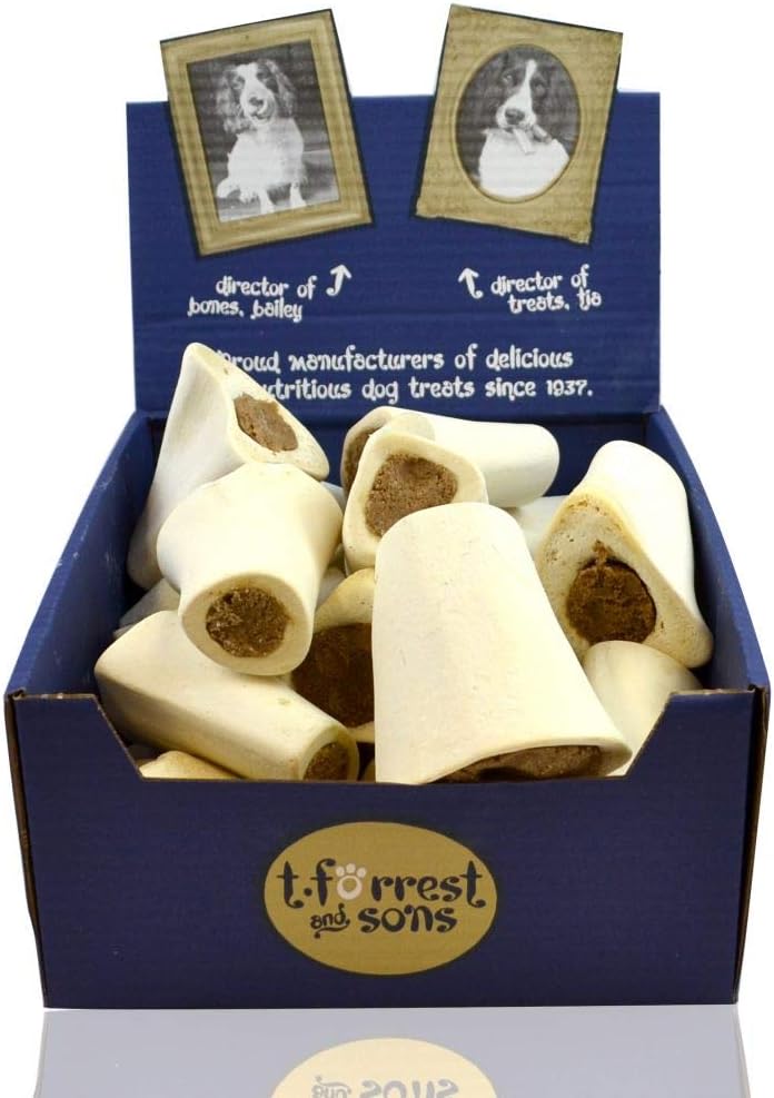T Forrest & Sons Ltd Petsnack Filled Bone Chicken, Transparent