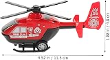 NUOBESTY Mini Pull Back Helicopter Toy 4.5 Inch Inertia Plane for Kids Realistic view 2