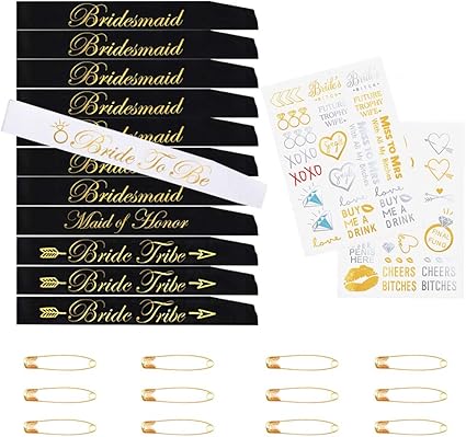 bride and bridesmaids sashes