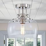 WUZUPS Chandelier Rustic Farmhouse Industrial Round