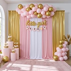 Outpain 30x12ft Gold Sequin Backdrop Curtains