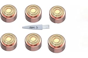 CEOOE Generation 3 Replacement Heads for Finishing Touch Flawless Gen 3 Facial Hair Remover – Double Halo Blades, 6 Pack
