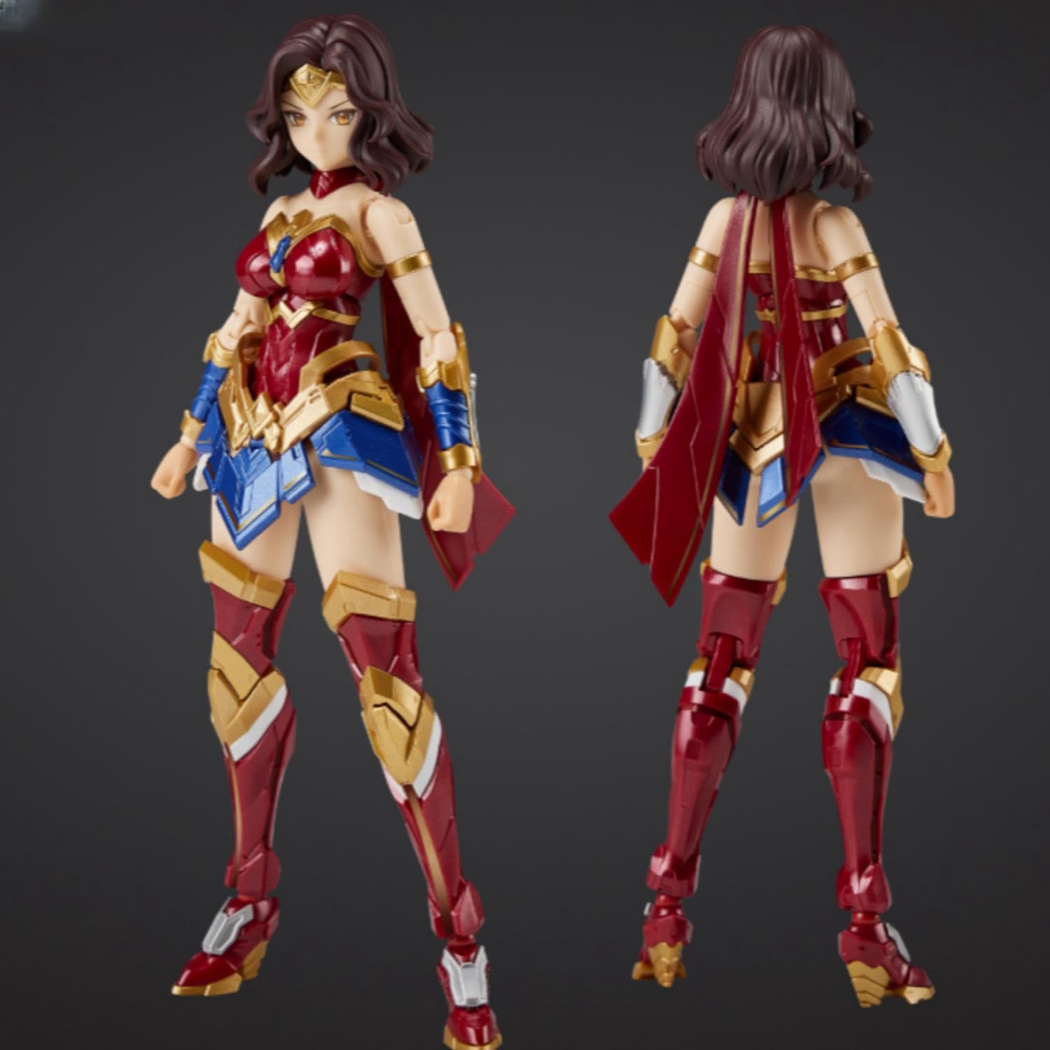 HiPlay MS General Plastic Model Kits: Wonder Lady, Dual-Body Mecha Musume, Anime Style 1:10 Scale Collectible Female Action Figures DC-01