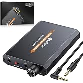 Neoteck Amplifier 16-600 Ohm Portable Headphone Amplifier, Headphone Amp | with 3.5mm Jack Rechargeable, Volume Control,Two-Stage Gain Switch, Headset Amplifier for PC/CD/MP3/MP4 Players-Non-Bluetooth