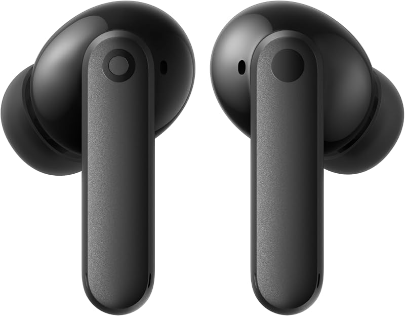 Buds 2 Kabellose Ohrhörer mit 48 dB Hybrid ANC, 55 Stunden Akkulaufzeit, 11mm PMI Treiber, 6 HD-Mikrofone und Spatial Audio, IP55 Wasserfest – Dunkelgrau — Foto 3 von 8