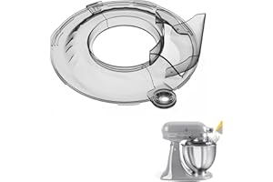 JAYOBGO Pouring Shield for KitchenAid Tilt Head 4.5-5QT Mixer Stainless Steel Bowls (Only),Food Grade Pouring Shield Mixers Bowl Cover Splash Guard for Kitchen aid Accessories and Attachments,Upgraded
