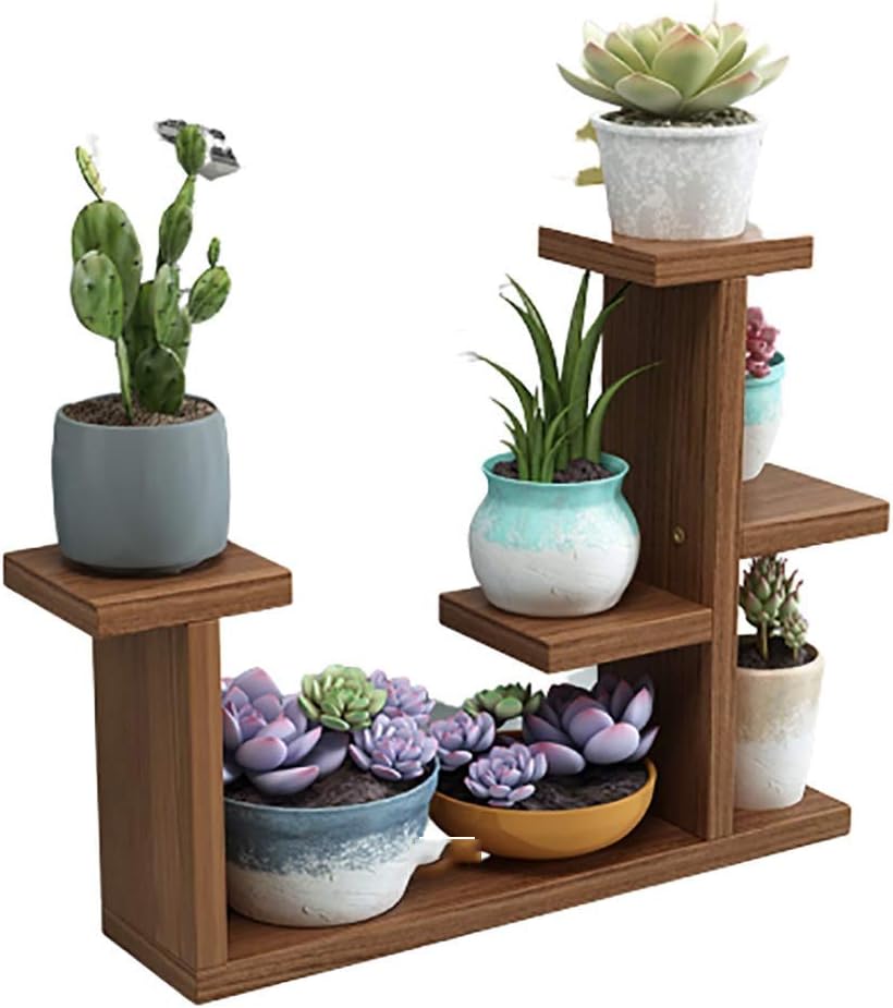 PLLP Planta Base para el Hogar, de Madera Maciza Doble de la Flor