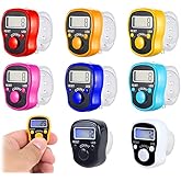 Hitopin 8PCS Electronic Finger Counter, LED Electronic Handheld Tally Counter, 5-Digit Counters Clicker, Lap Track Handheld C