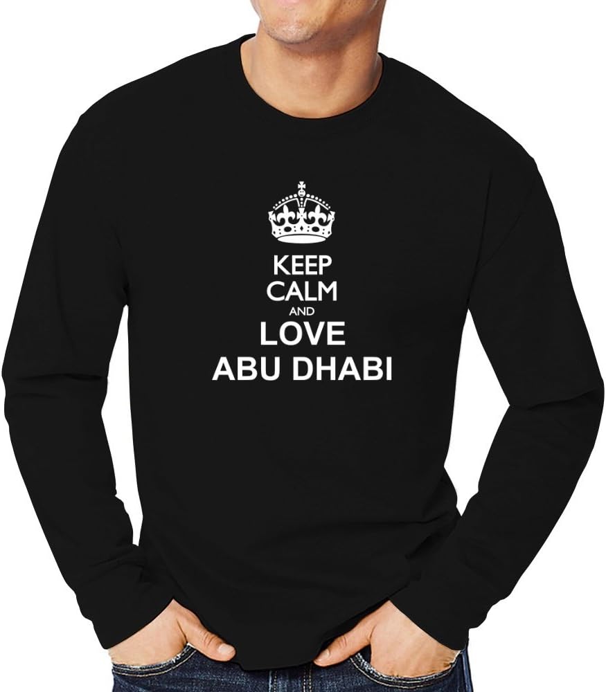 Teeburon Keep Calm and Love Abu Dhabi Long Sleeve T-Shirt