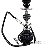 JMML Portable Hookah Set Hookah Accessories 12 inch Hookah 48 inch Hookah Hose Black…