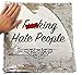 I F***King Hate People Rude Funny Magic Cushion Cover - Silver Sequin - Perfect Living Room Bedroom Gift