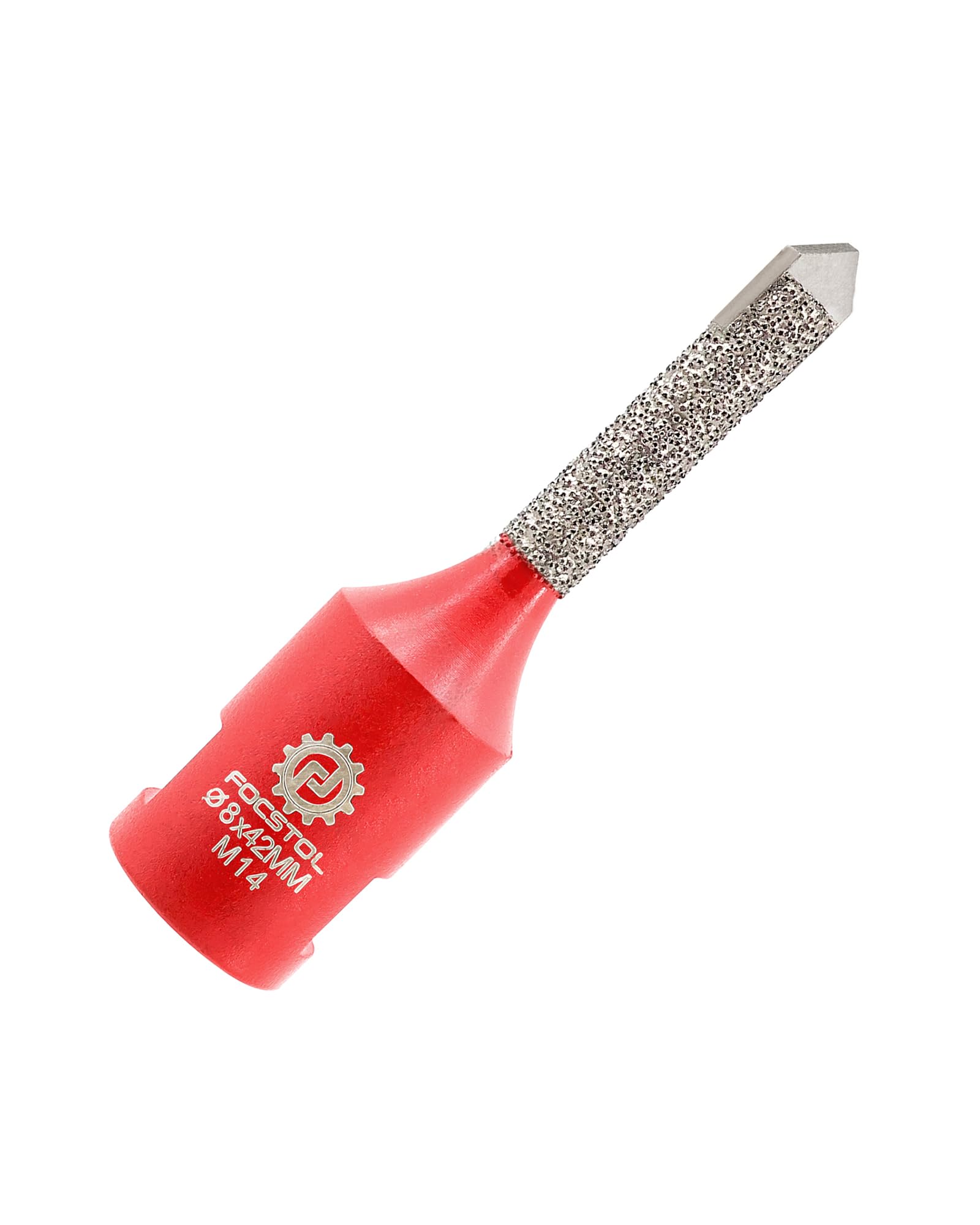 FOCSTOL Diamond Mortar Raking Bit - Mortar Router Bit with Carbide Tipped for Mortar Removal and Tuck Pointing Masonry Stone Brick Removal 8mm x 42mm