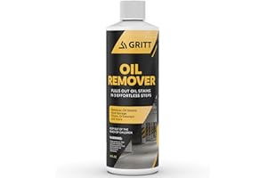 GRITT COMMERCIAL Concrete Oil Stain Remover | All Purpose Concentrated Cleaner for Oil, Grease, and Rust | Removes Stains from Concrete and Asphalt Driveways, Garages, and Patios 16oz