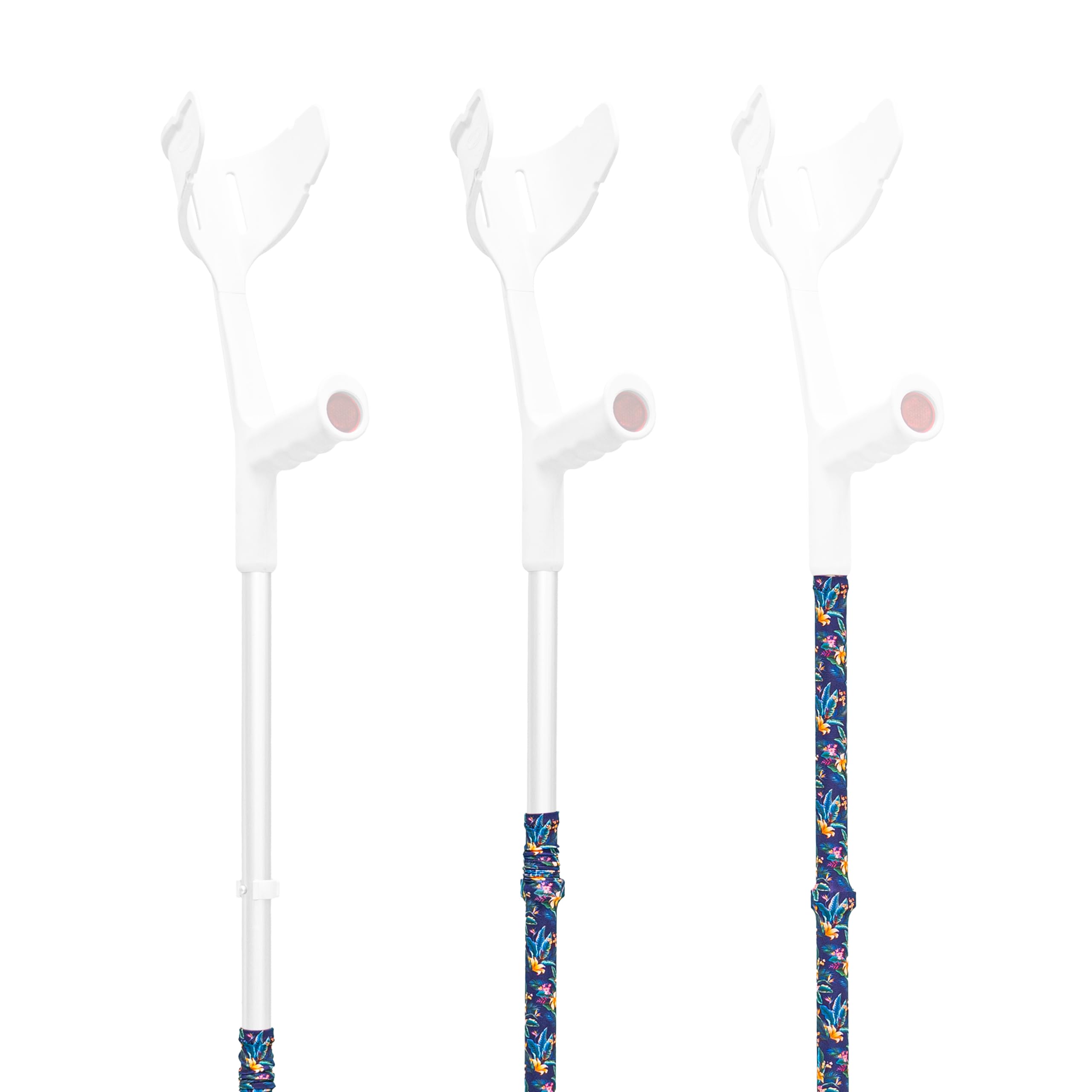 myCover Flower - Trendy Cover for Crutches and Canes - Fits All Crutches & Walking Sticks, Elastic Washable Fabric - 1 Piece — image 1