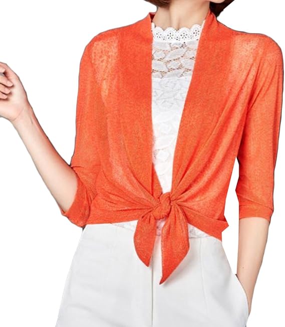 Amazon Comfy Sweater レディース Us サイズ S カラー オレンジ カーディガン ボレロ 通販