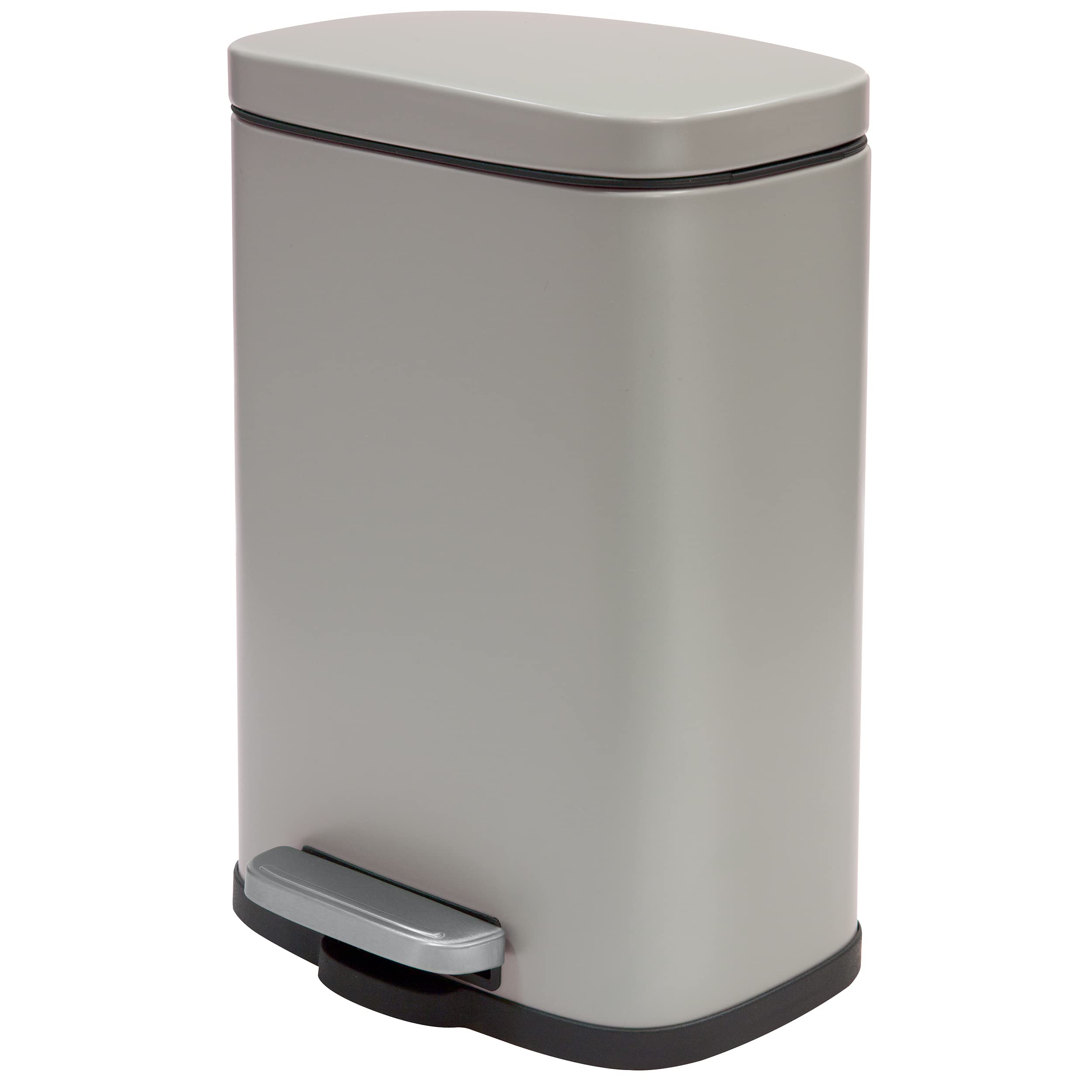 Spirella Akira Collection Pedal Bin 21.4 x 17.6 x 30 cm (5 Litres), Steel, Beige, 21.4 x 17.6 x 30 cm
