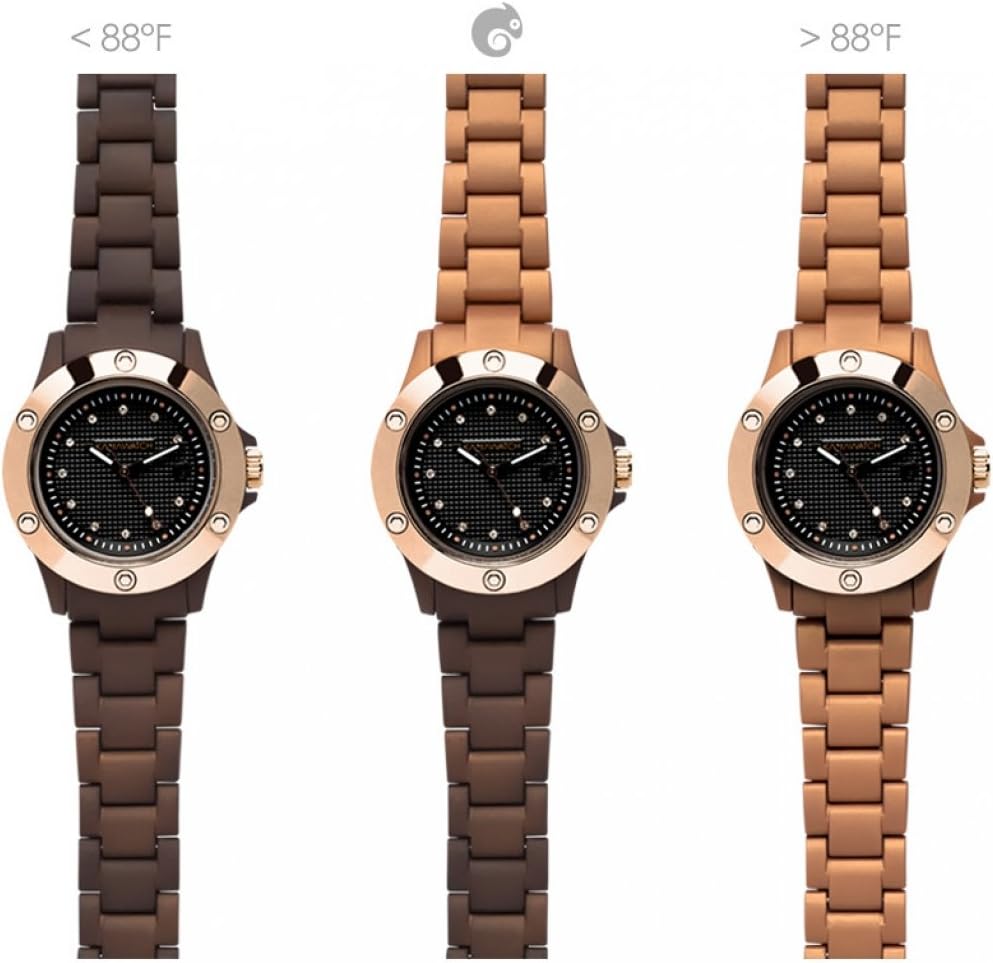 Kamawacht Watch KWP15 Unisex Brown-Golden Thermal Technology