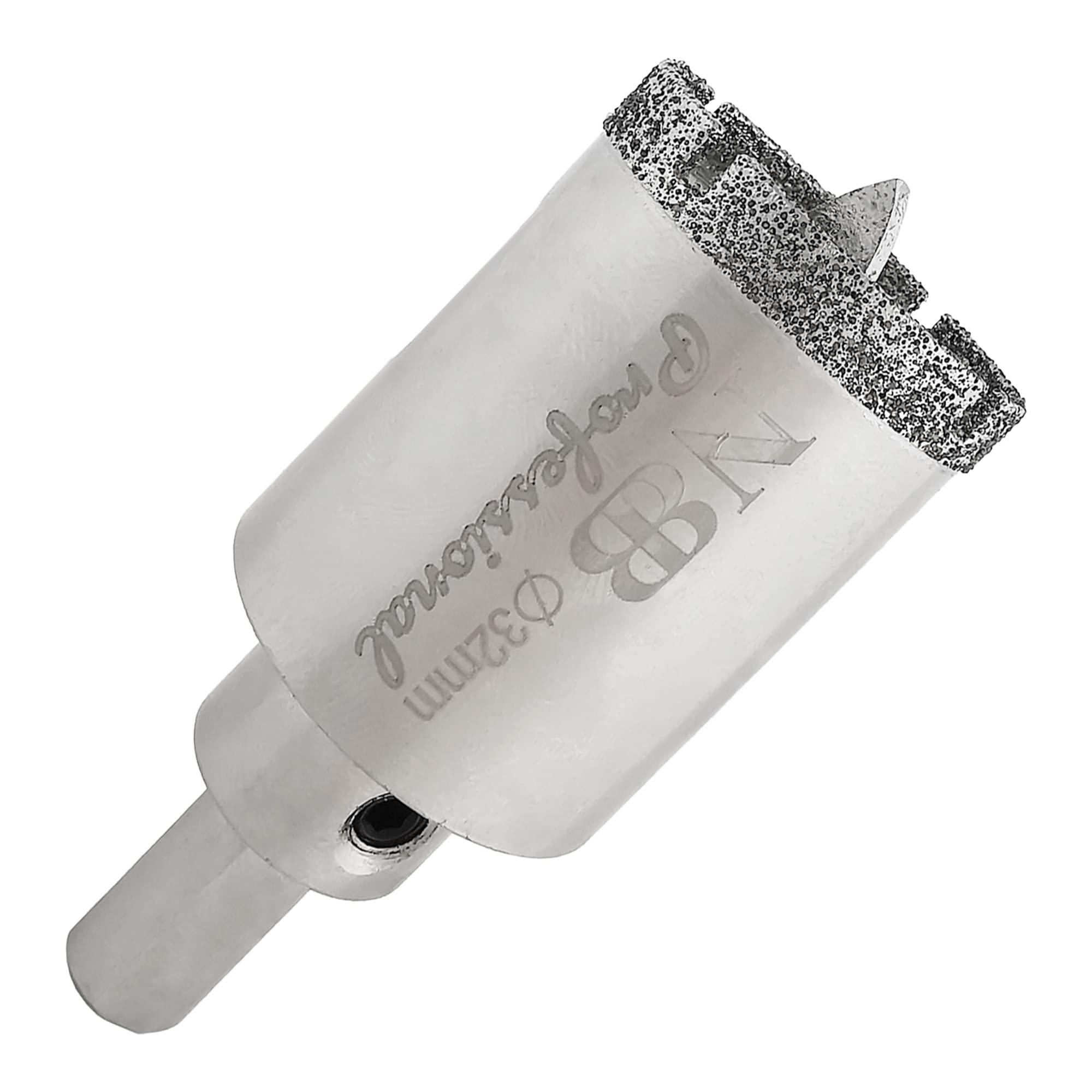 NBB Diamond Drill Bit, 32mm, Triangle Shank, Wet Drill, Marble, Granite, Tile, Glass, Galvanized