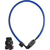 DocksLocks Anti-Theft Security Cable Lock, Blue, 2ft, Combination Lock, Weather Resistant, Portable