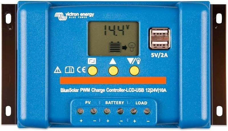 Victron Energy BlueSolar PWM-LCD USB 12/24V 30A Charge Controller