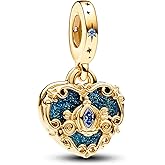 Doyafer 925 Sterling Silver Gold Pumpkin Carriage Pendant Charm For Women Bracelet, Holiday Birthday Gifts For Friends And Family, Diy Bracelet Charm Jewelry