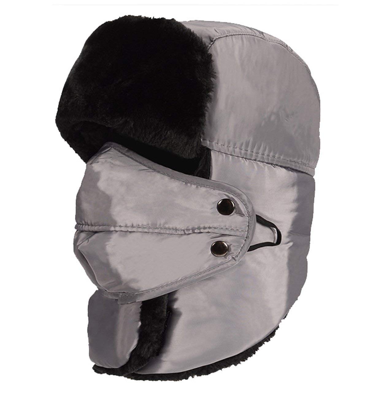 Men Faux Fur Trapper Hat Waterproof Russian Unisex Hunting  display picture 1