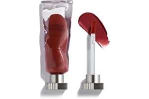 MUZIGAE MANSION Objet Lip Stain (Unique Paint Tube Design) – Velvet Matte Tint, Long-Lasting Waterproof Lipstick, Hydrating Korean Makeup, Red & Rose Gloss, K-Beauty Tinted Lipstain (08 DOMINANT)
