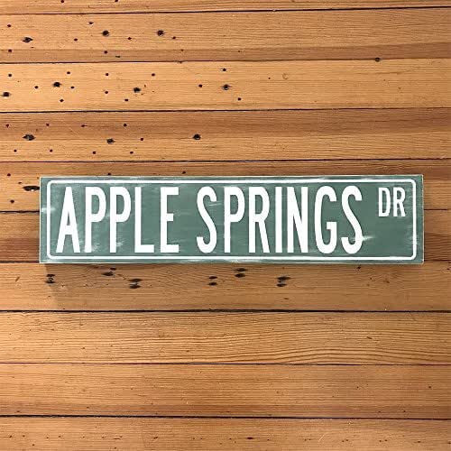 Wooden Street Signs Custom Name Wall Art