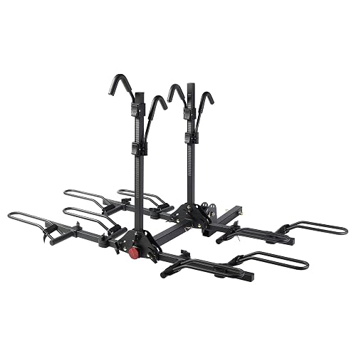 Young 4-Bike Rack Hitch Mount Platform Style Carrier for Cars Trucks ...
