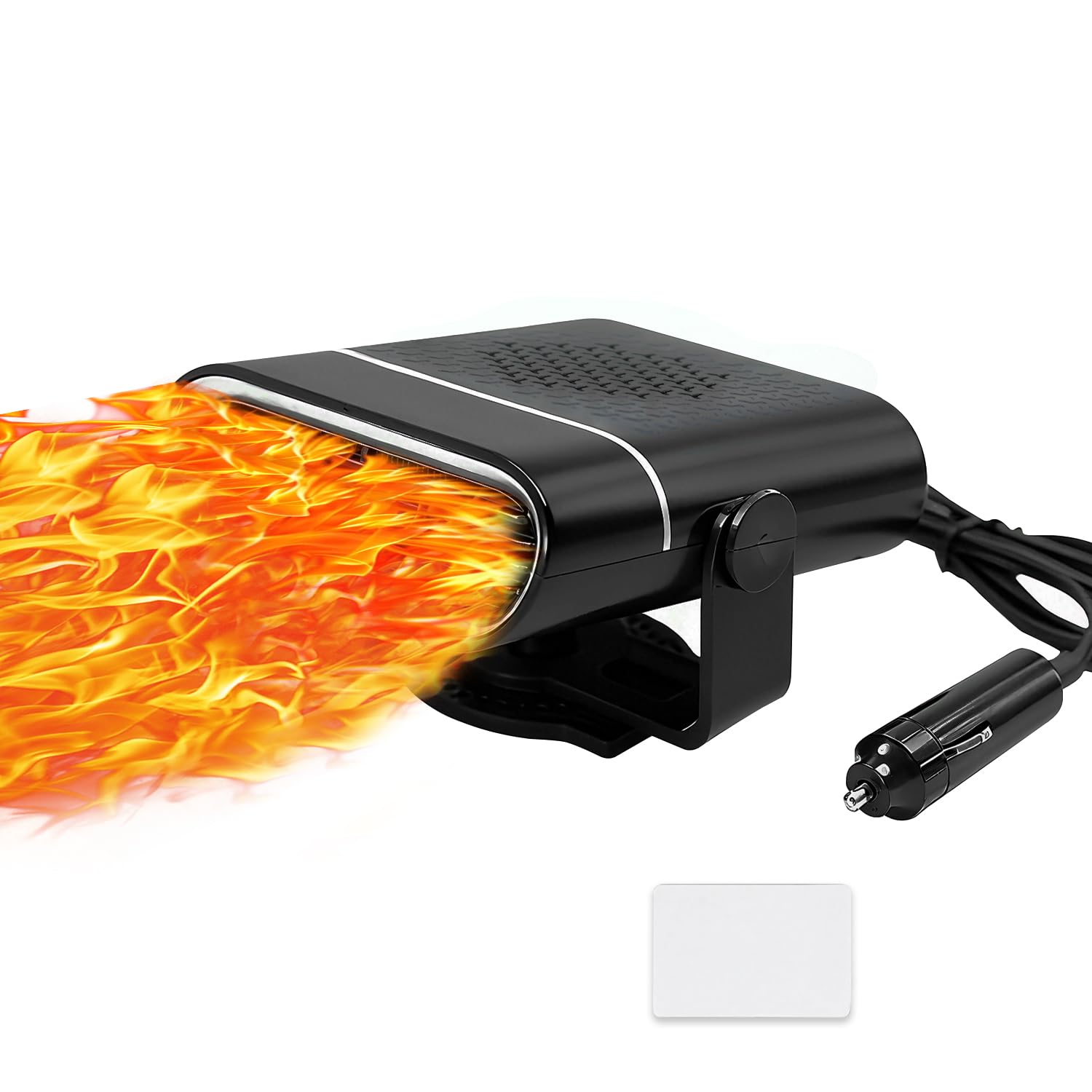 Photo 1 of 150W Auto car heater, 12V Portable Heater and Cooling Fan, Dual Mode Defogger Defroster with 360° Adjustable Vent, Easy Plug in Use