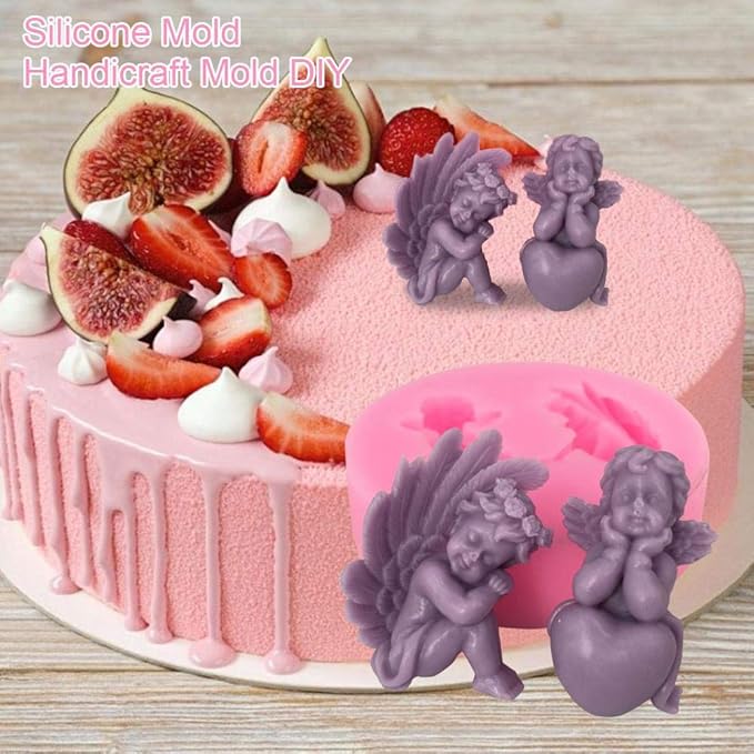 Patisserie Moules A Bonbons Et Chocolat Napravi Rs Moule A Savon Fondant Moule Moules De Coulee Waterfaill Moule En Silicone En Forme Dange Gateau De Pudding De Gelee Cuisson Outils De Cuisson A