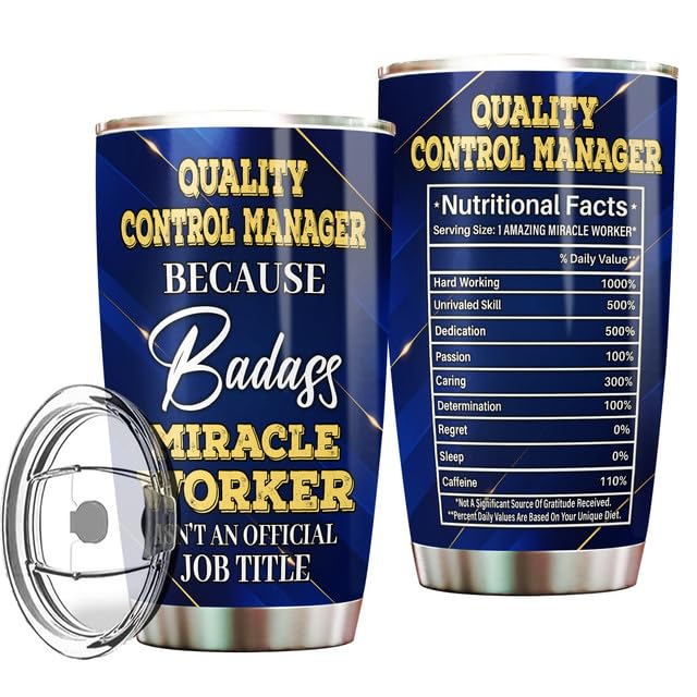 MONIZILUCKY Quality Control Manager Tumbler
