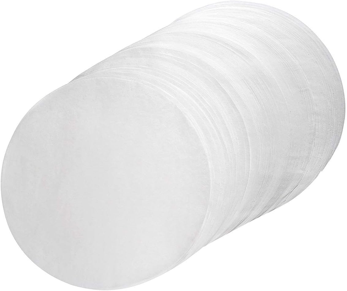 HELLOLAND 500pcs Round Precut Parchment Paper for Baking - NON-STICK Silicone Coated Unbleached Cake Pan Liner Circles, Perfect for Cheesecake Pan Springform Pan Bundt Steamer Air Fryer BBQ Pan (7")