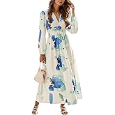 Sissyaki Womens Long Sleeve Summer Maxi Dress 2026 Floral Dress Spring Wedding Guest Dress