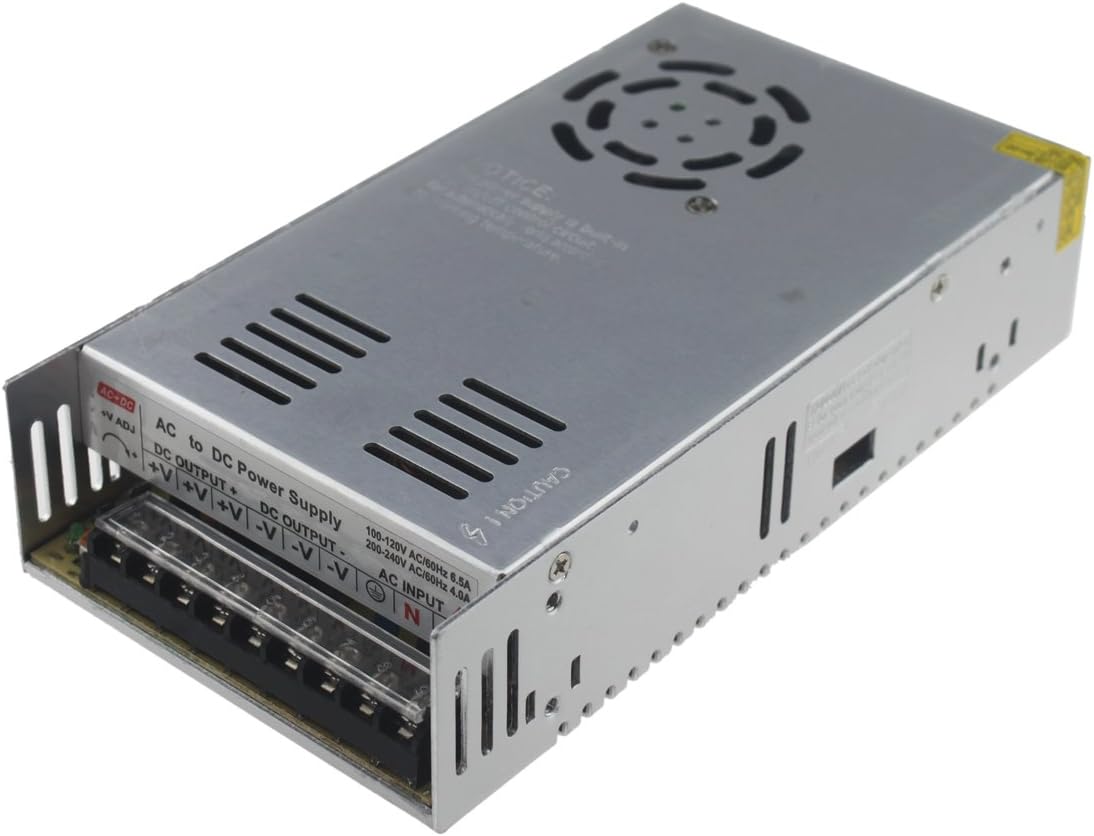 Rextin DC 5V 60A 300W Regulated Transformer Power Supply Driver SW For LED Strip Lights (300W 60A) - Image 3